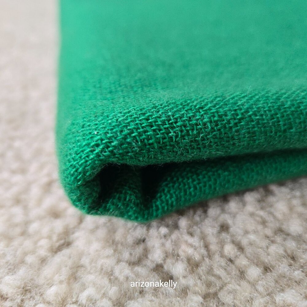 NWOT Cashmere Woven Scarf Made In Nepal Kelly Green - Picture 12 of 15